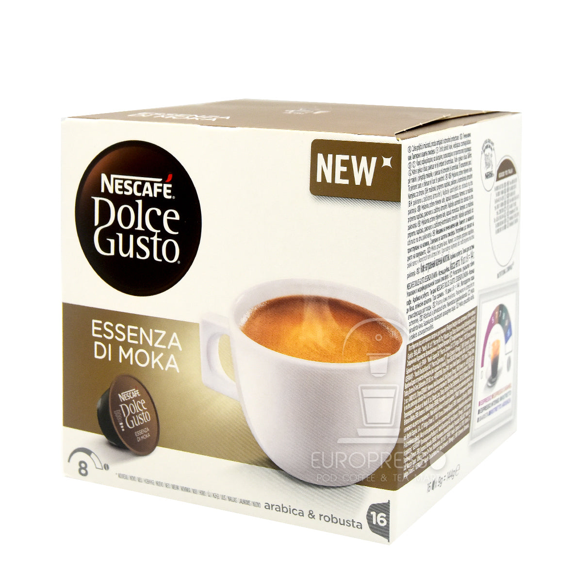 Dolce Gusto Italian traditional Moka Flavor Coffee