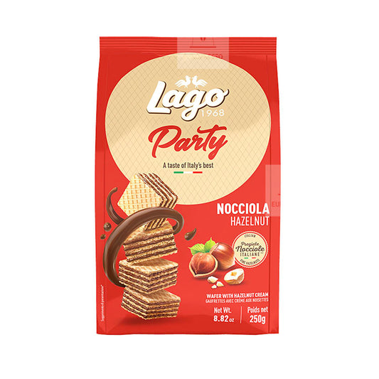 Lago Party Wafer 榛子味方塊威化餅 ( 250g )