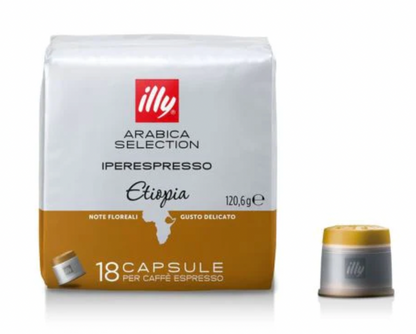 Illy Iperespresso Ethiopian Arabica Coffee (18 Caps)