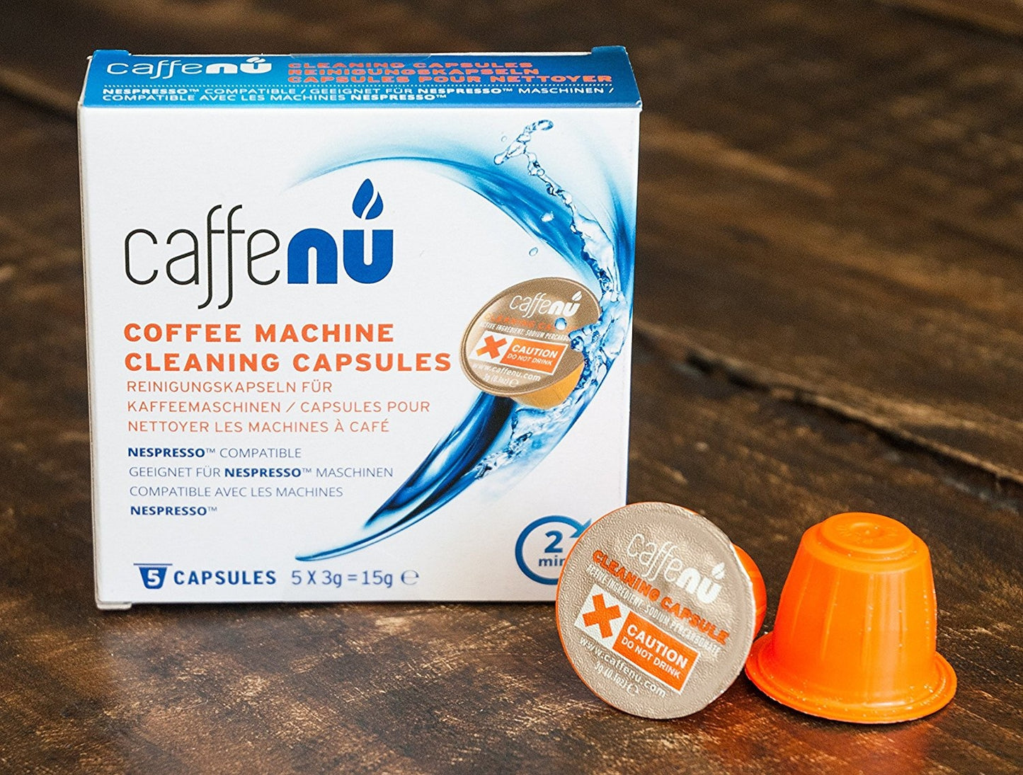 Caffenu Nespresso coffee machine cleaning capsules